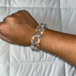 Iridescent acrylic bracelet